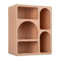 Étagère Creamy Rect Argile 40X48H en Bois Massif : un meuble iconiq...