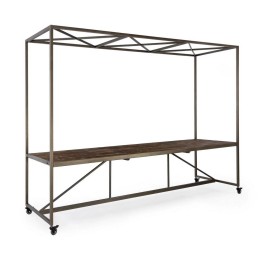 TABLE PRÉSENTOIR BOIS AC-TOIT Salon Contemporain