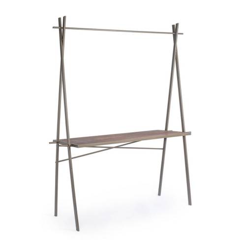 Table Expositeur Rectangulaire en Bois 1 Étagère