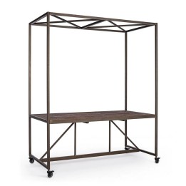 Table exposant ac-toit en bois, signature de style contemporain ave...