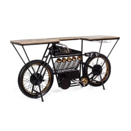 Console Bar Moto en Bois pour Salle à Manger