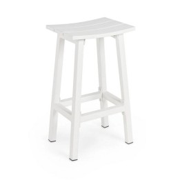 Tabouret Bar Skipper Aluminium Blanc Ce tabouret bar skipper en