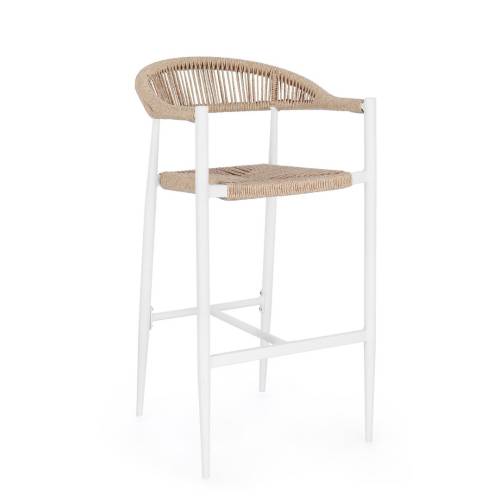 Tabouret de Bar Aluminium pour Jardin