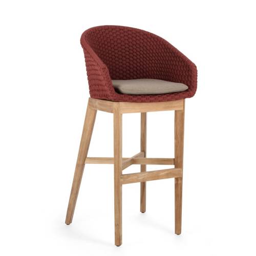 Tabouret de jardin en cordage pour l'extérieur pour terrasse