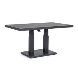 Table aluminium moderne pour un repas en plein air. Cette table