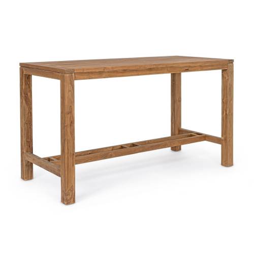 Table Bar Bois Teck Recyclé pour Terrasse