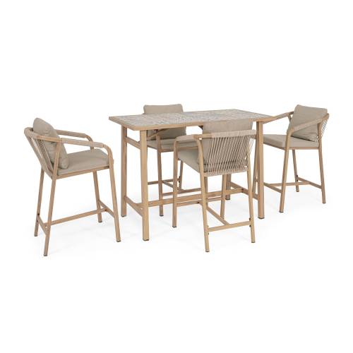Table Bar en Aluminium Peint à Poudre