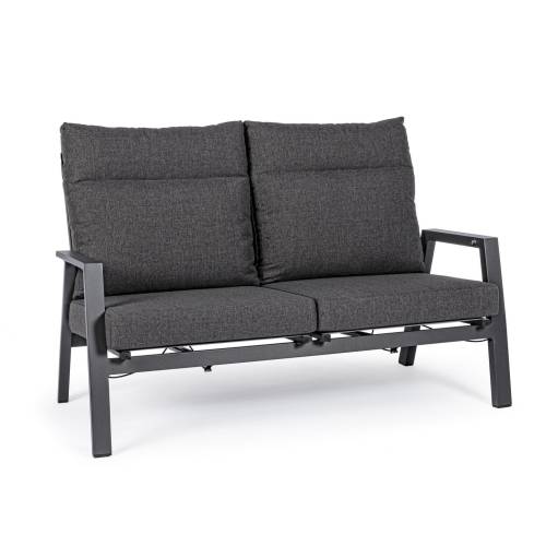 Canapé Inclinable en Aluminium pour Jardin
