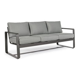 CANAPÉ Aluminium Anthracite pour Terrasse Ce canapé contemporain