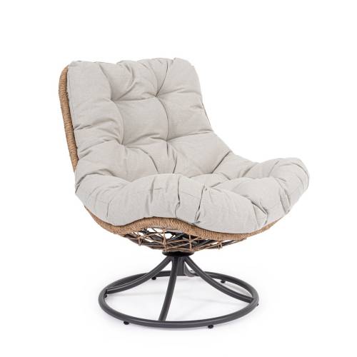 Fauteuil Pivotal en Acier Traité pour Terrasse
