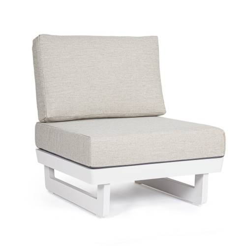 Fauteuil Modulaire en Aluminium Peint pour Terrasse