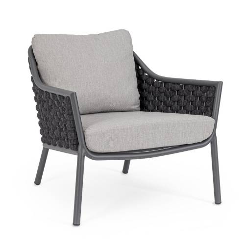 FAUTEUIL EN ALUMINIUM PEINT POUR PLEIN AIR