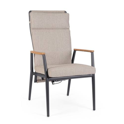 Fauteuil en Aluminium Peint pour Terrasse