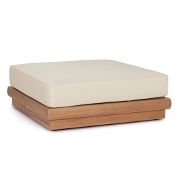 Pouf Teck pour Terrasse