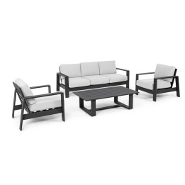 Chaise Aluminium Extérieur | Résistante aux Intempéries Ce salon