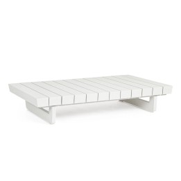 Table basse Infinity 126X73.5 Blanc WG20, conçue pour un usage