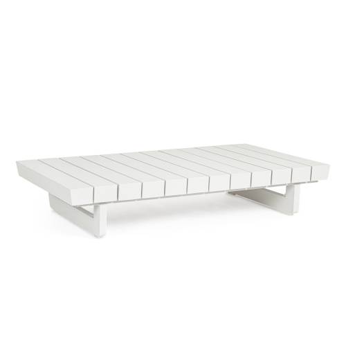 TABLE BASSE ALUMINIUM POUR JARDIN