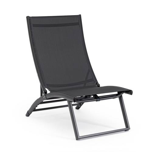 Fauteuil Lounge Inclin en Aluminium Peint pour Terrasse