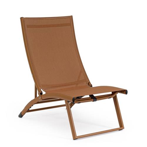 FAUTEUIL LOUNGE INCLINABLE EN ALUMINIUM PÉINT À POUDRE POUR