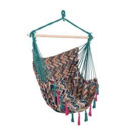 Hamac suspendu en tissu poly-coton pour jardin