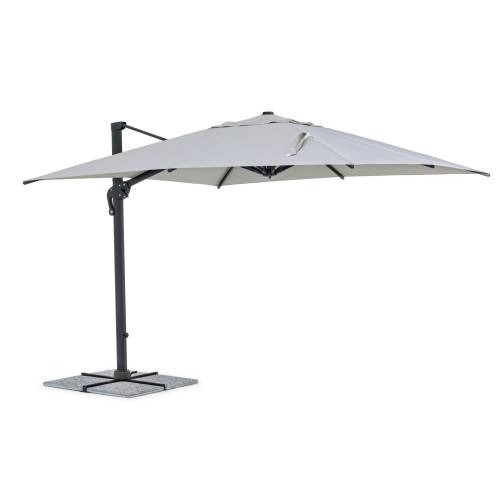 PARASOL DÉPORTÉ INES 3X3 ANTH-GRIS CL