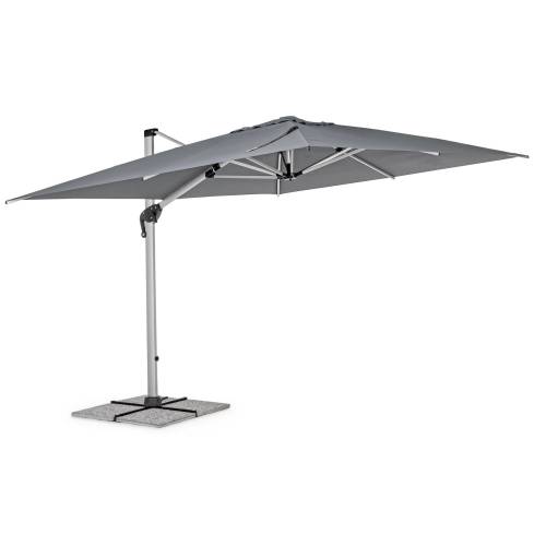 PARASOL DÉPORTÉ INES 3X4 ANOD-GRIS F