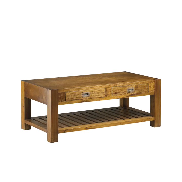 Table Basse Bois de Mindi Contemporaine pour Salon