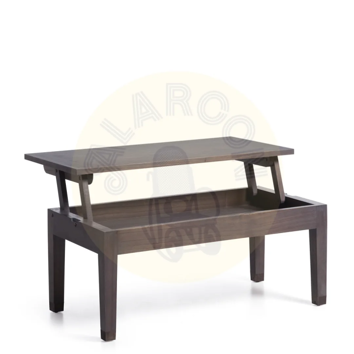 Table Basse Relevable en Bois Contemporain