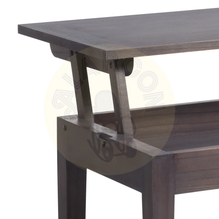 Table Basse Relevable en Bois Contemporain