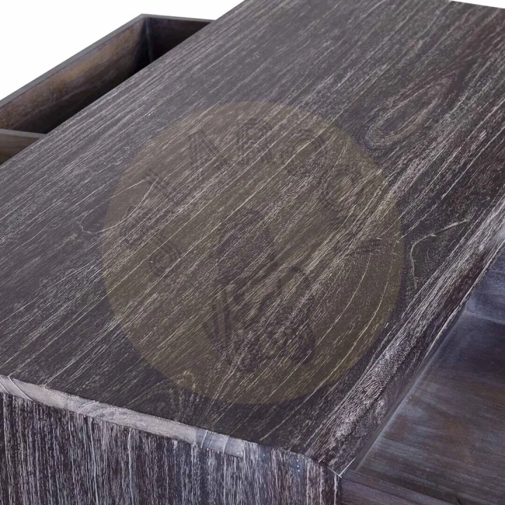 Table Basse Bois Massif Japandi Contemporain