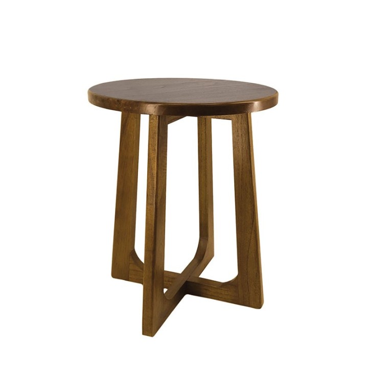 Table Bois de Mindi Rondes pour Salon Contemporain : Cette table en...