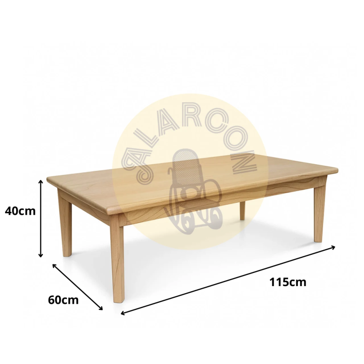 Table Basse en Bois de Mindi pour Salon Contemporain Cette table ba...