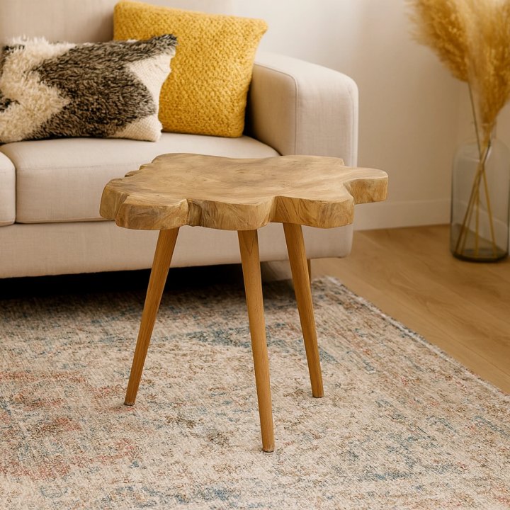Table Basses en Bois Massif pour Salon Cette table basse en bois ma...