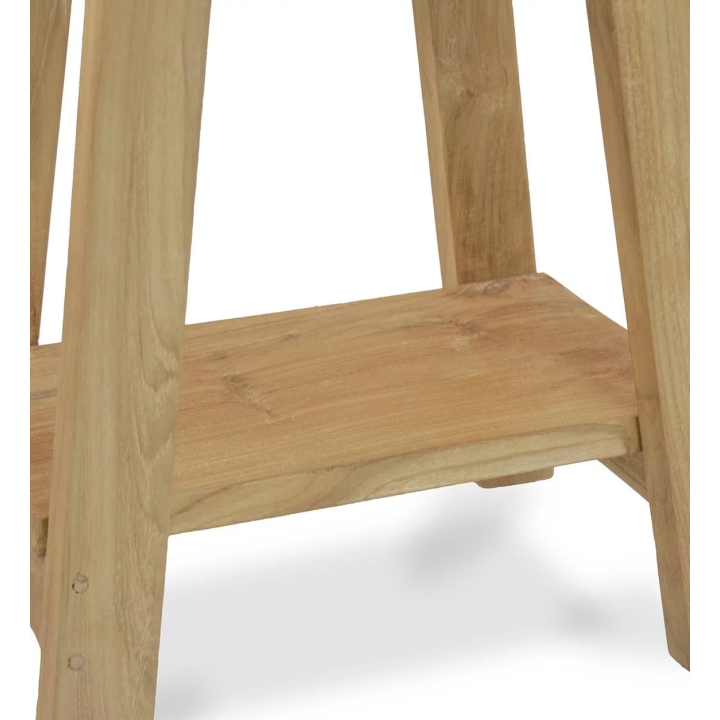 Table auxiliaires en bois Teck Recyclé pour un salon contemporain é...
