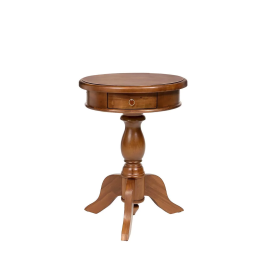 Tableau Rond en Bois Massif pour Salon Contemporain