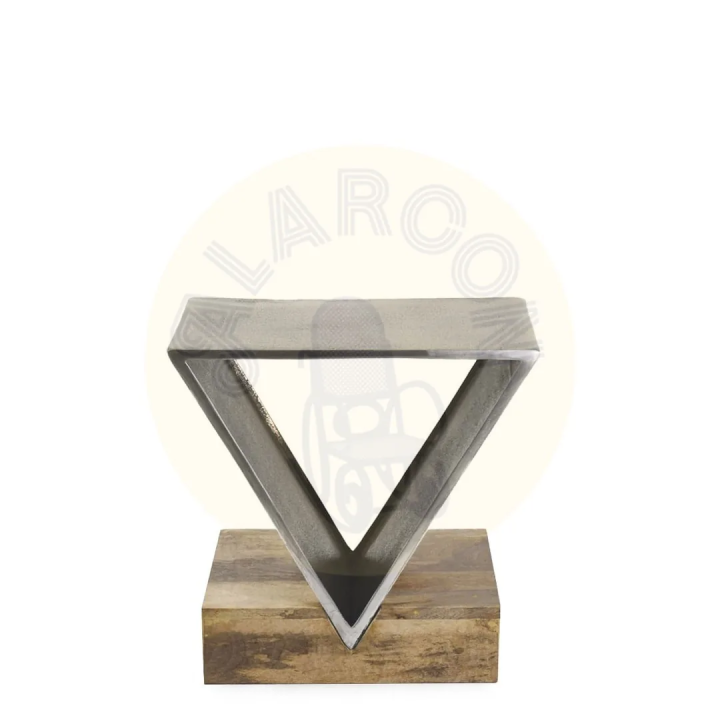 Table Basse Bois Triangle Géométrique