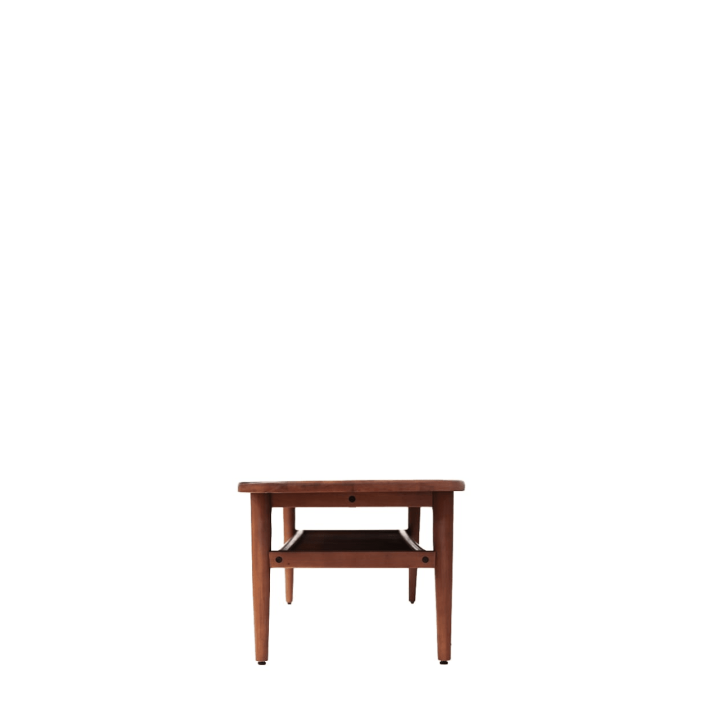 Table basse bois vintage signature japandi
