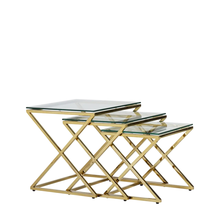 Table Basse en Bois & Verre & Acier Salon Contemporain Cette table ...