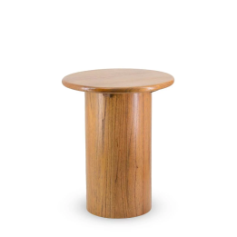 Table d'appoint Bois Mindi - Fait main, style naturel. Découvrez sur Zozza.