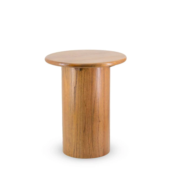 Table d'appoint Bois Mindi - Fait main, style naturel. Découvrez sur Zozza.