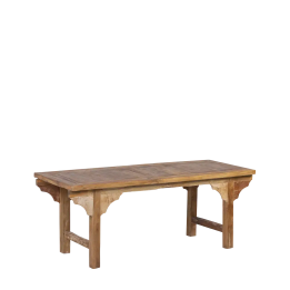 Table Basse en Teck Naturel pour Salon Contemporain.