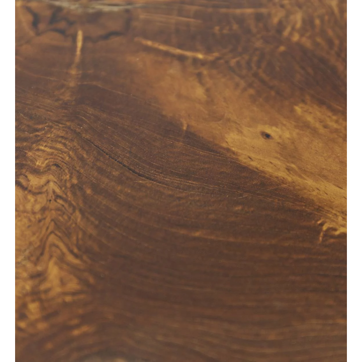 Table Racine Bois de Teck Dorée - Meuble en Bois Massif Contemporain