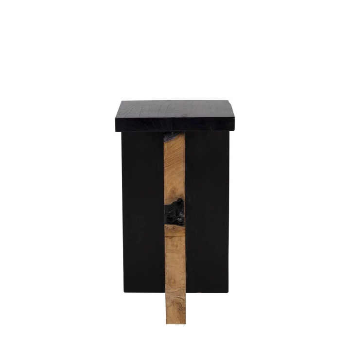 Table d'Appoint en Teck Naturel pour Salon Contemporain Cette table...