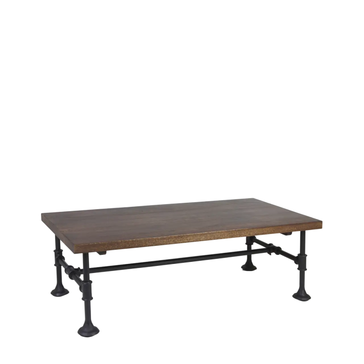 Table Basse Bois Massif pour Salon Contemporain - Meuble en Bois de...