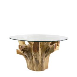 Table Basse Bois de Teck pour Salon Contemporain