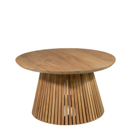 Table Basse Rondes en Teck pour un Salon Contemporain Cette table b...
