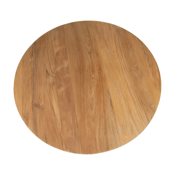 Table Basse Rondes en Teck pour un Salon Contemporain Cette table b...