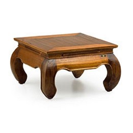 Table Basse Bois de Mindi pour Salon Contemporain.