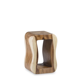 Table en bois de suar brut pour salon contemporain Cette table d'ap...