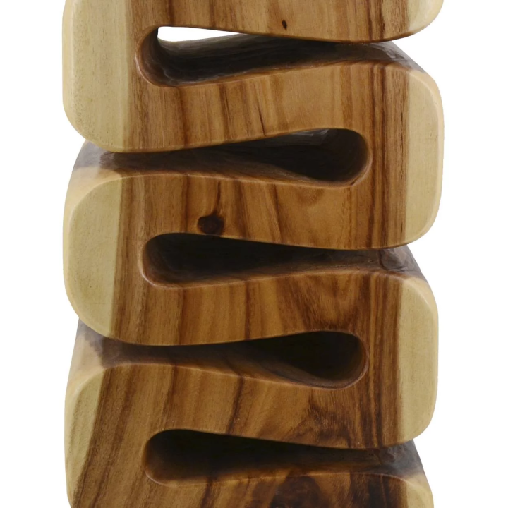 Table d'Appoint en Bois de Suar Fait Main Contemporain.